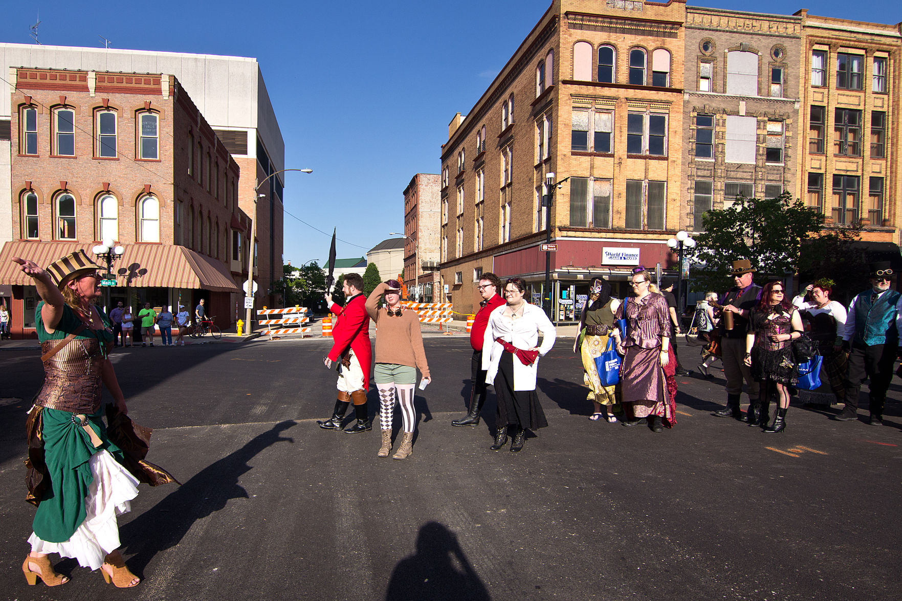 Promenading the streets of Downtown Bloomington